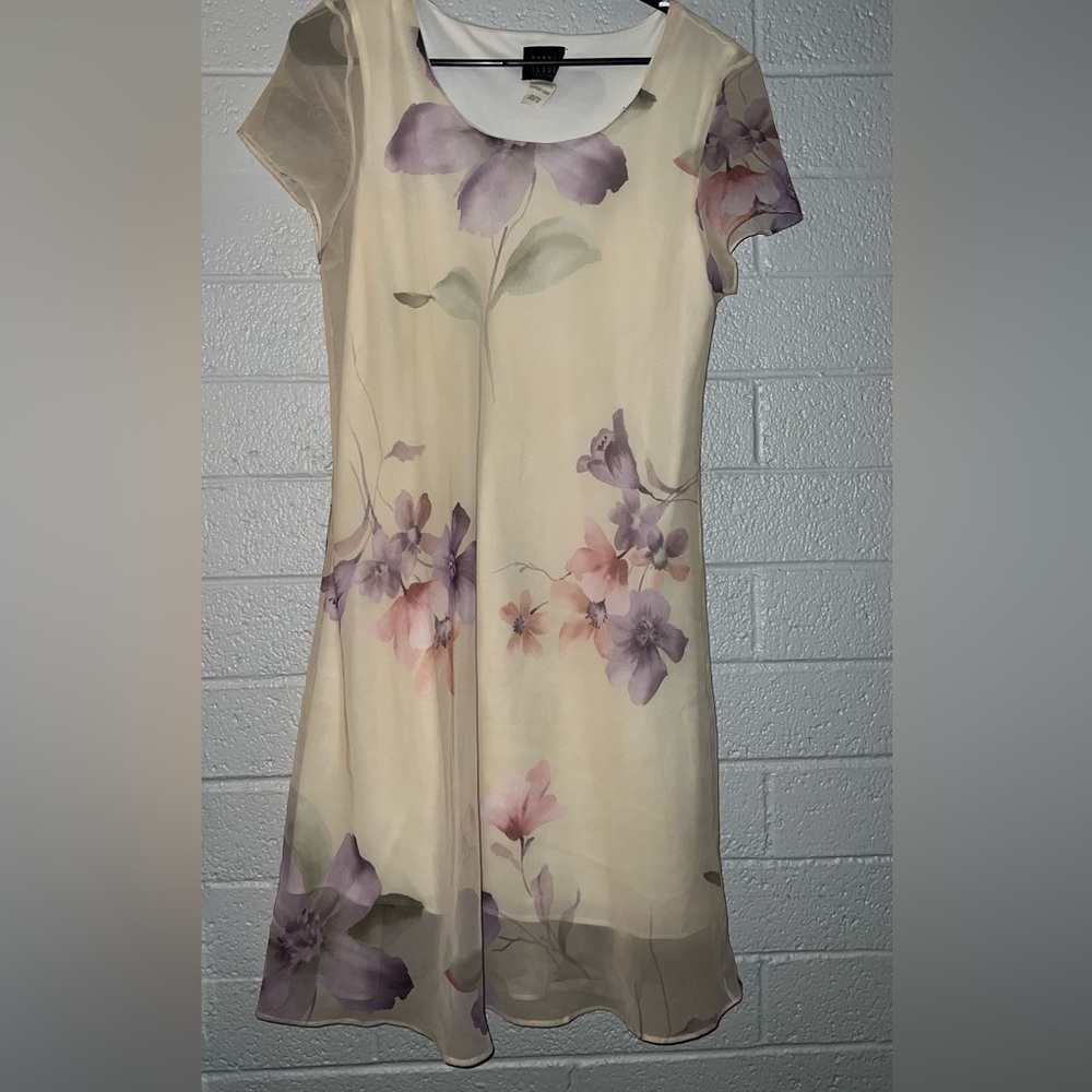 Yellow floral dress